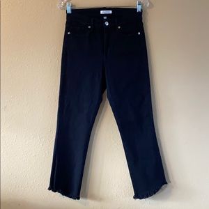 GOOD AMERICAN Fray Hem Ankle Jean High Rise 6